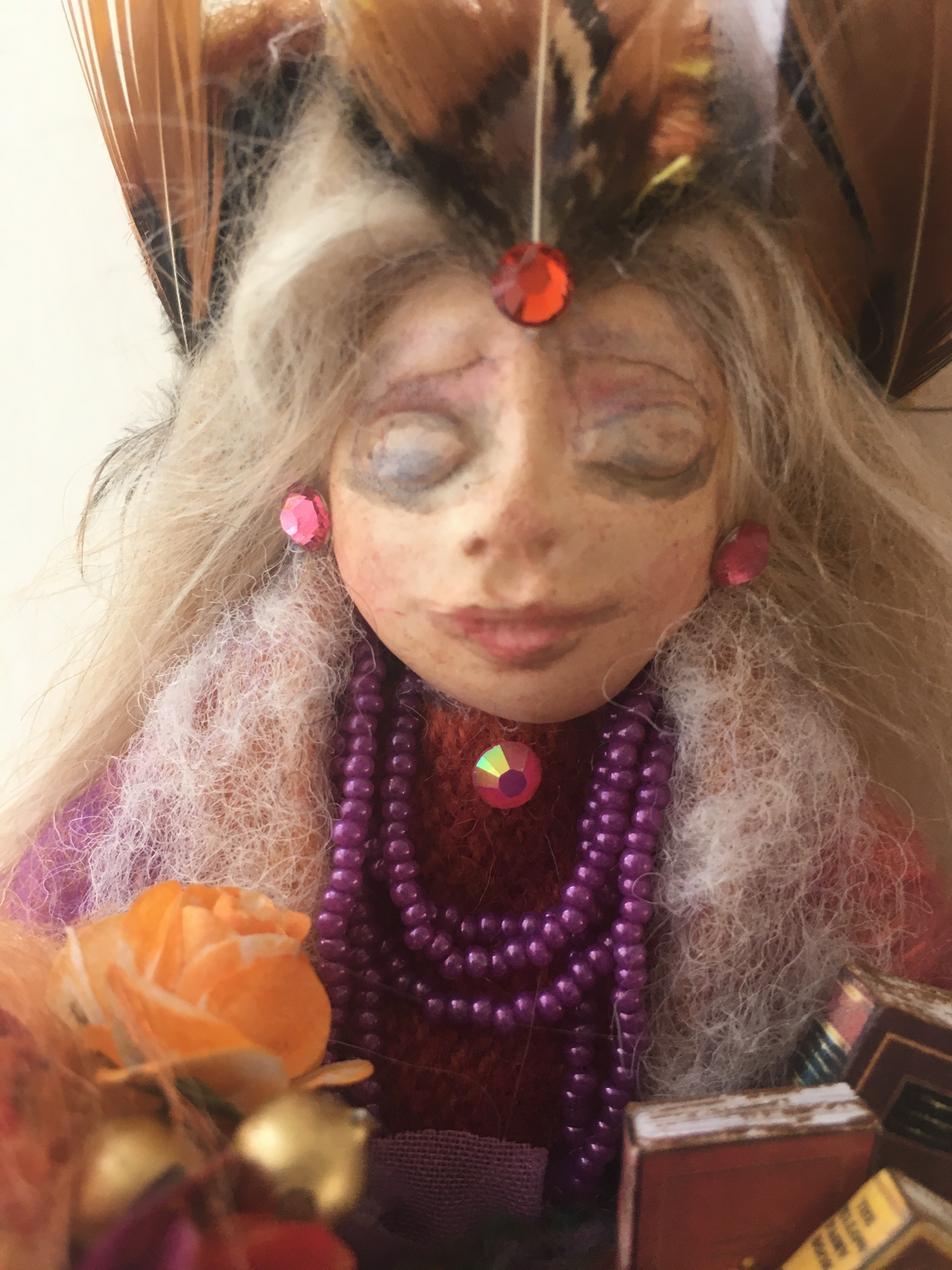 FFREYA, Handmade OOAK Welsh Flower Fairy Art Doll