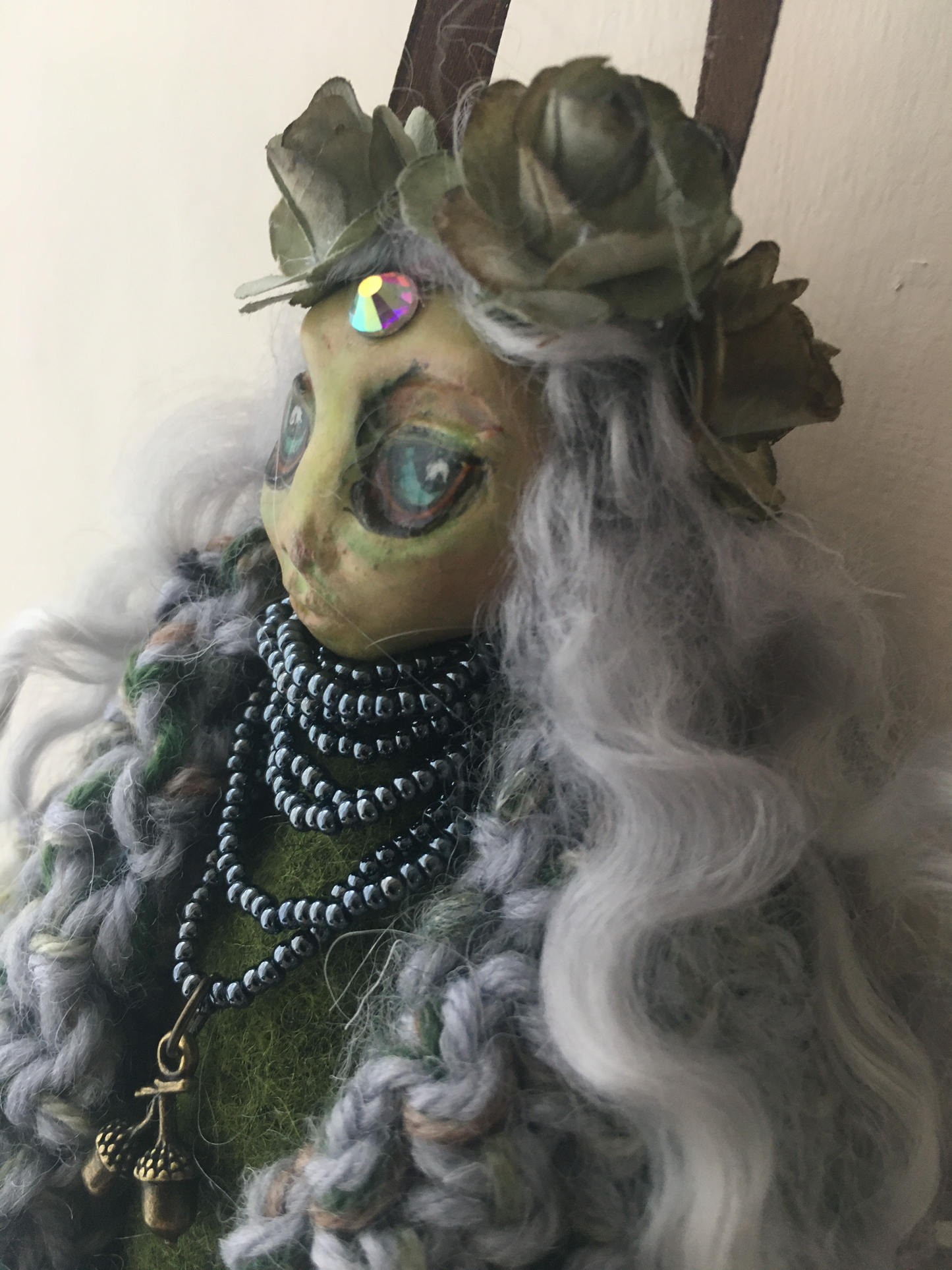 CALAN, Handmade OOAK Welsh Fairy Witch Art Doll