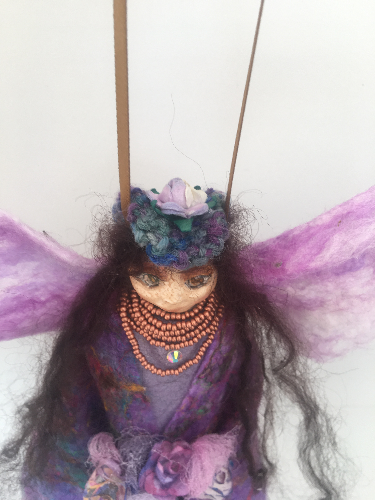 DILI, One of a Kind Welsh Fairy Art Doll Handmade Fantasy Figurine Mythical Creature Collectible