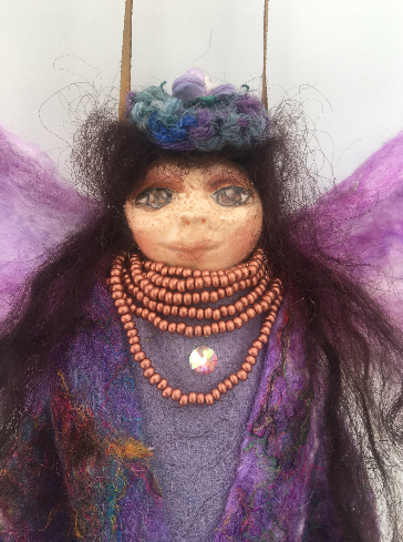 DILI, One of a Kind Welsh Fairy Art Doll Handmade Fantasy Figurine Mythical Creature Collectible